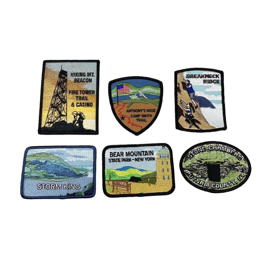 Hudson Highlands Trail Patches: Mt. Beacon Breakneck Ridge Storm King Bear Mtn